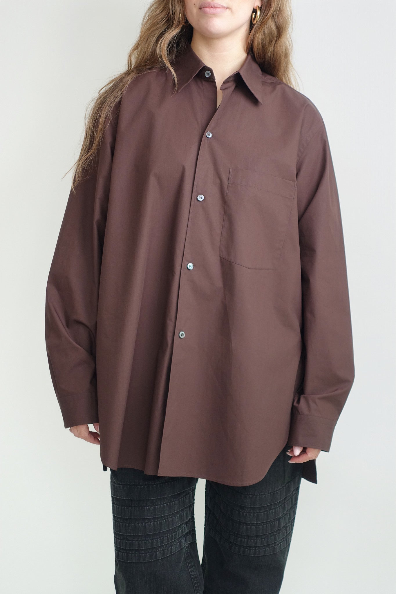 BRYNETH LONG SLEEVE SHIRT CACAO