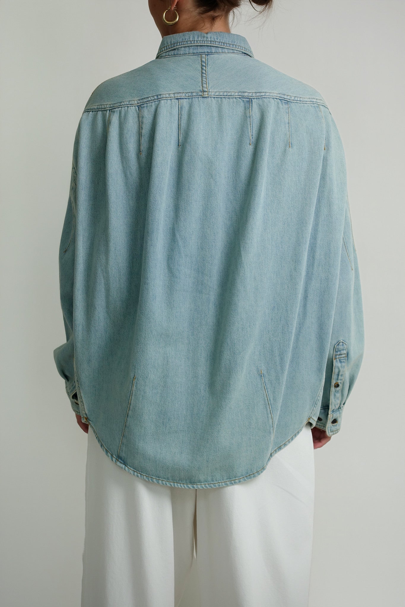 CAMIS DENIM SKIRT ICE BLUE