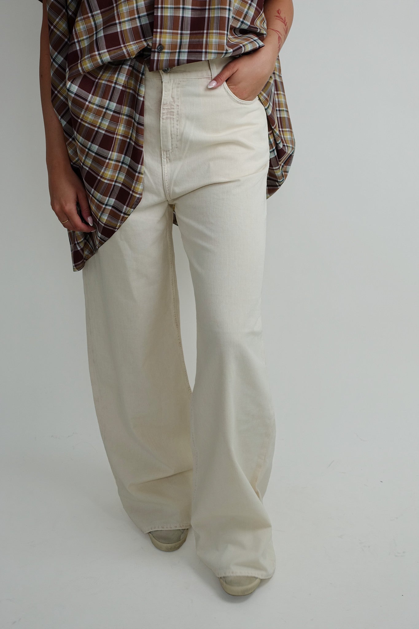 PANT MELODY BOYFRIEND DENIM YELLOW