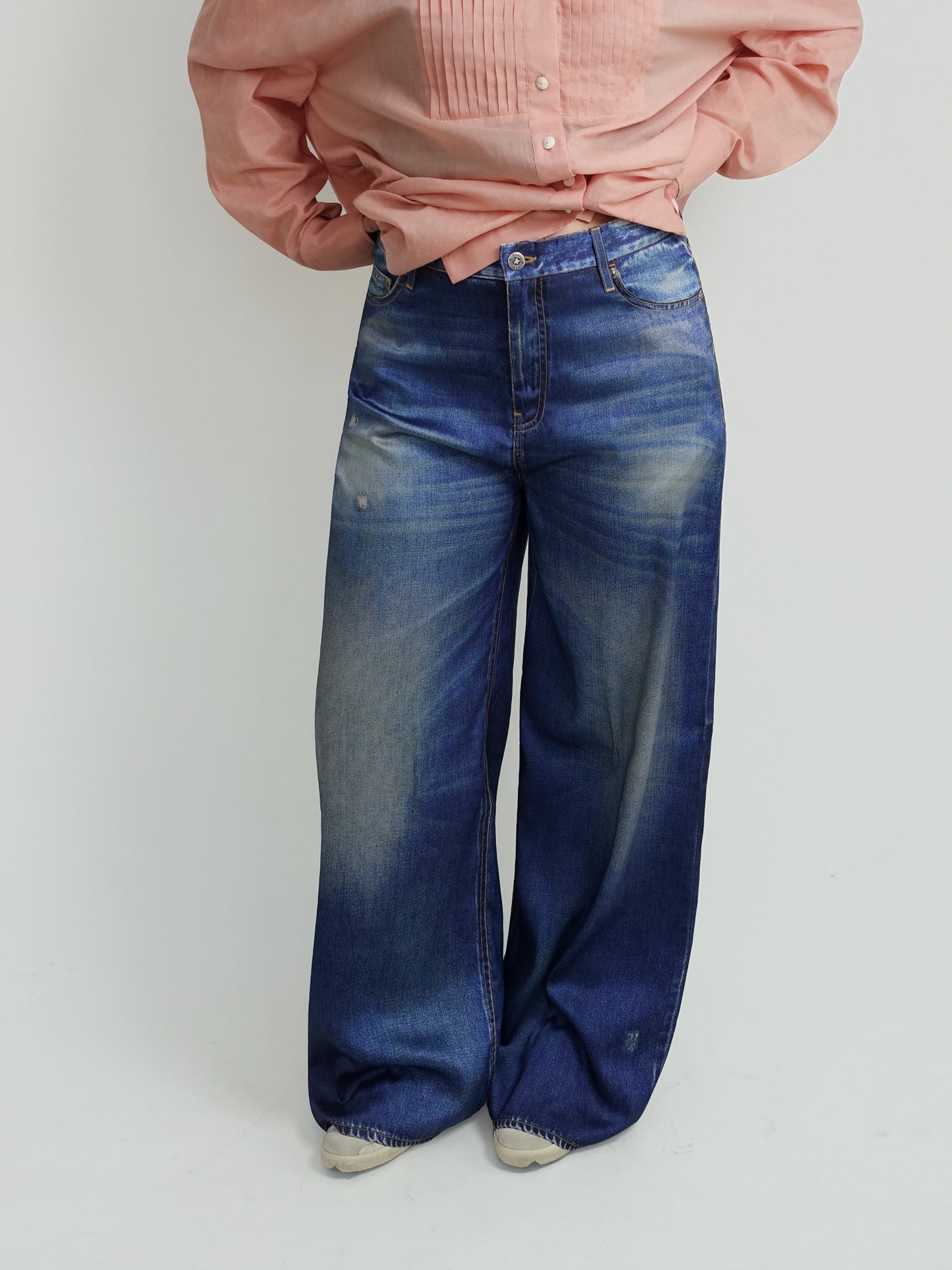 BOYFRIEND PEGGY PANT BLUE MELODY