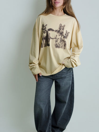 3 DONKEYS LONGSLEEVE