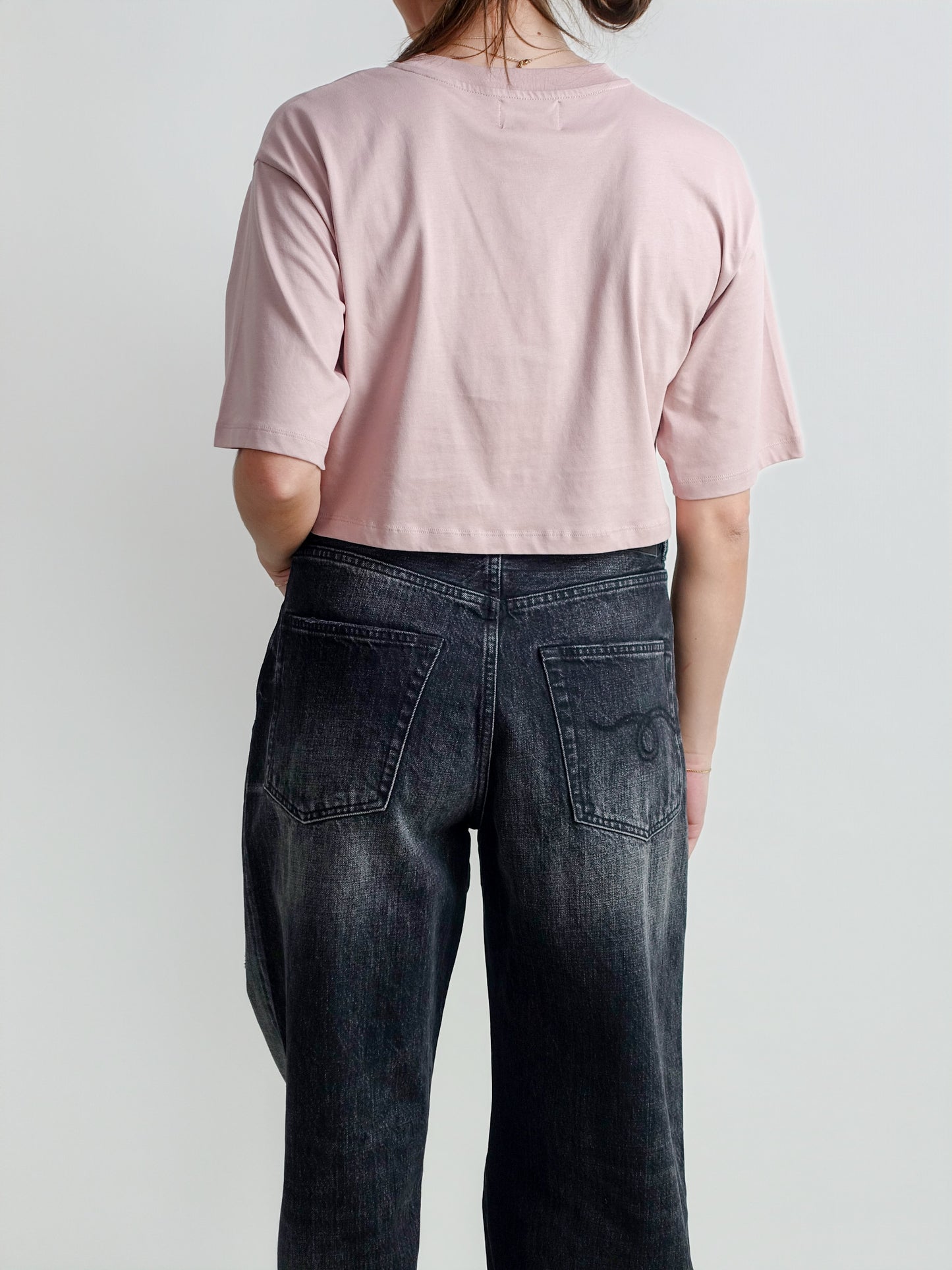 CROPPED T-SHIRT GUPO PETAL ROSE