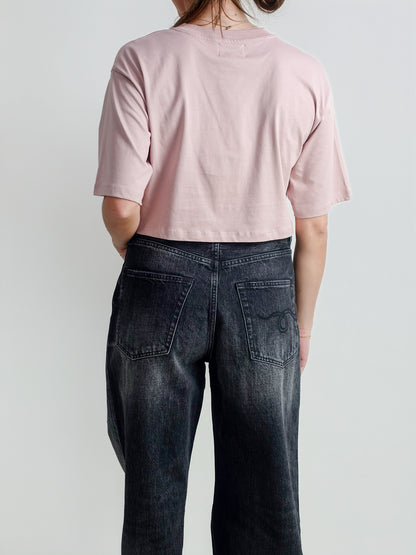 CROPPED T-SHIRT GUPO PETAL ROSE