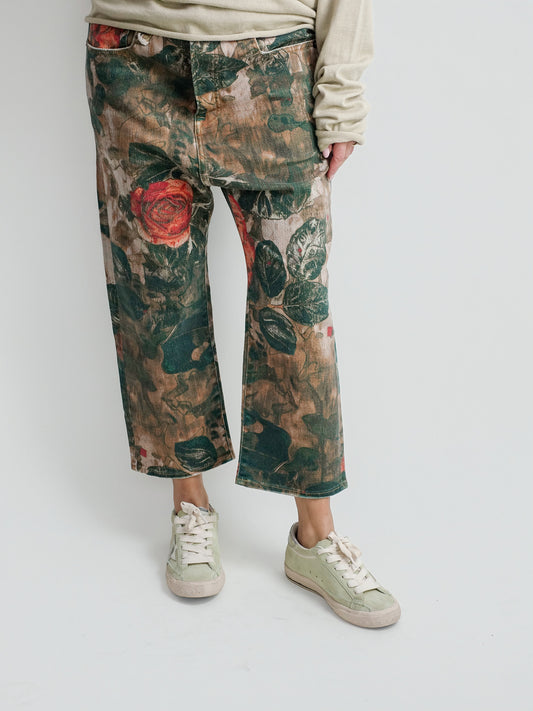 TAILORED DROP PRINTED CAMO ROSE