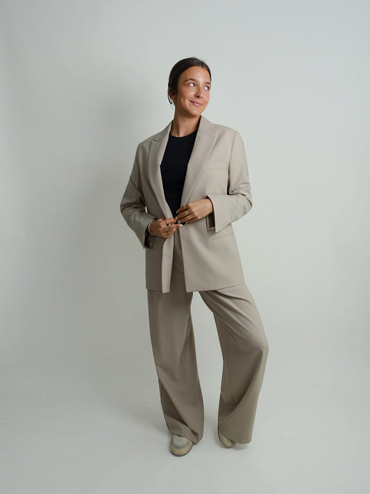 MODERNER BLAZER CLAY BEIGE
