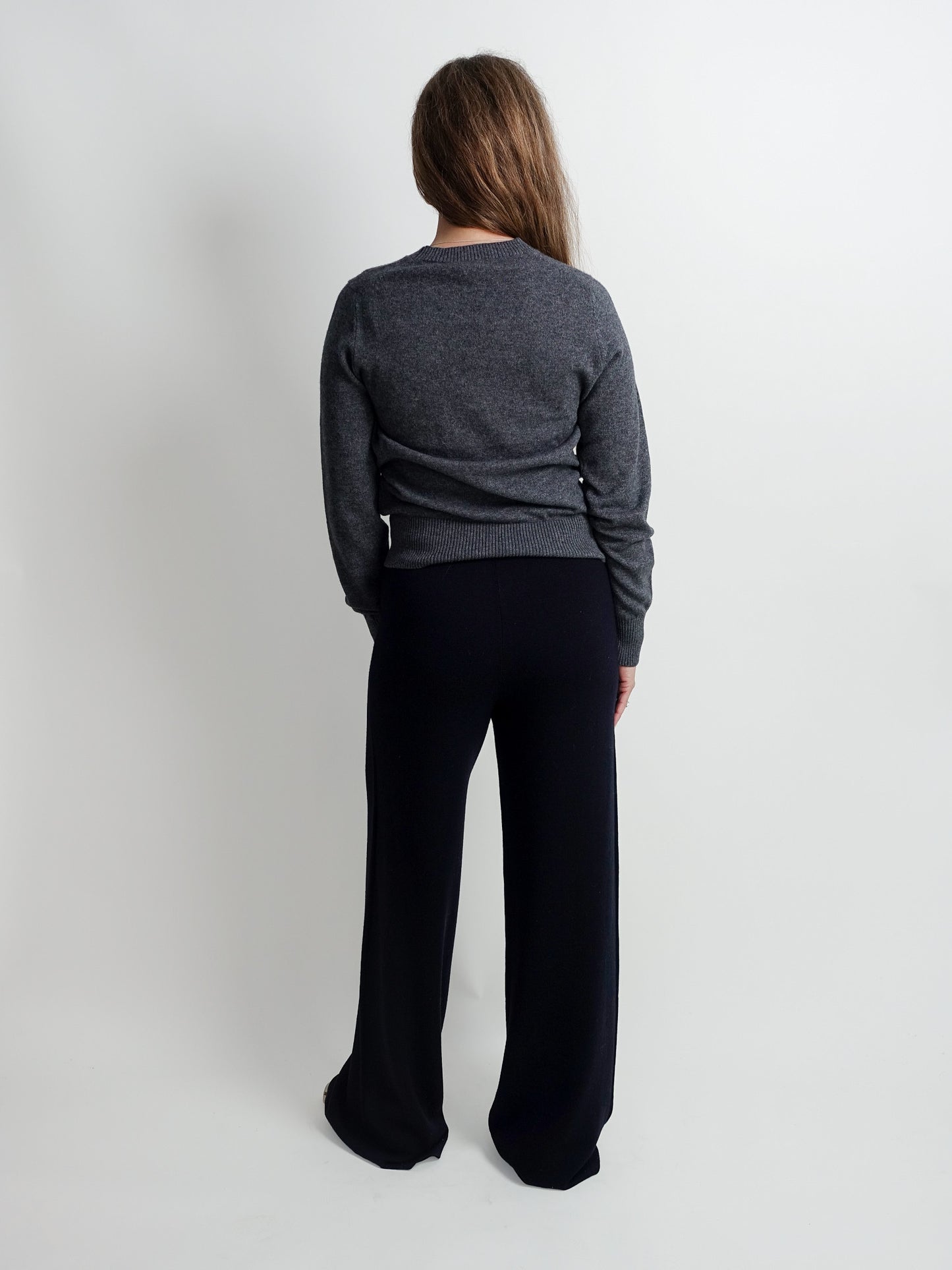 CREWNECK MERINO WOOL GREY