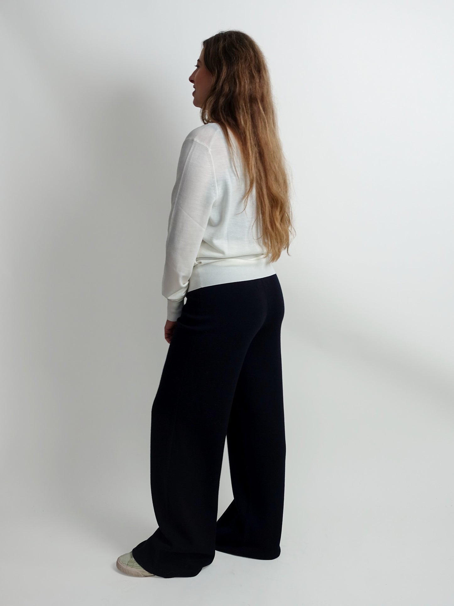 CREWNECK MERINO WOOL OFF WHITE