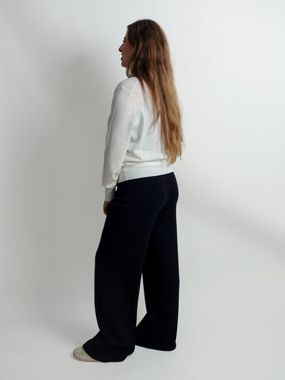 CREWNECK MERINO WOOL OFF WHITE