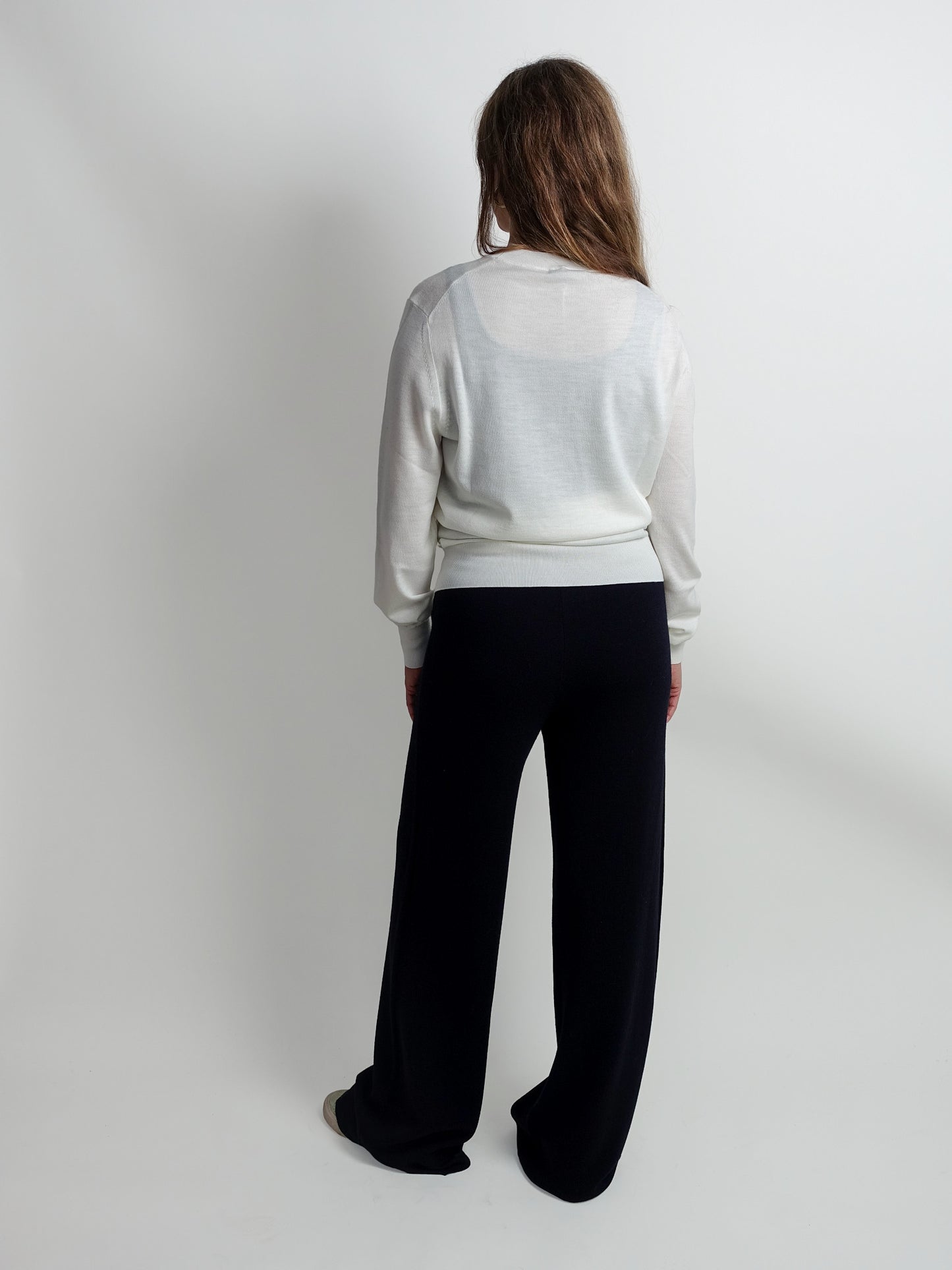 CREWNECK MERINO WOOL OFF WHITE