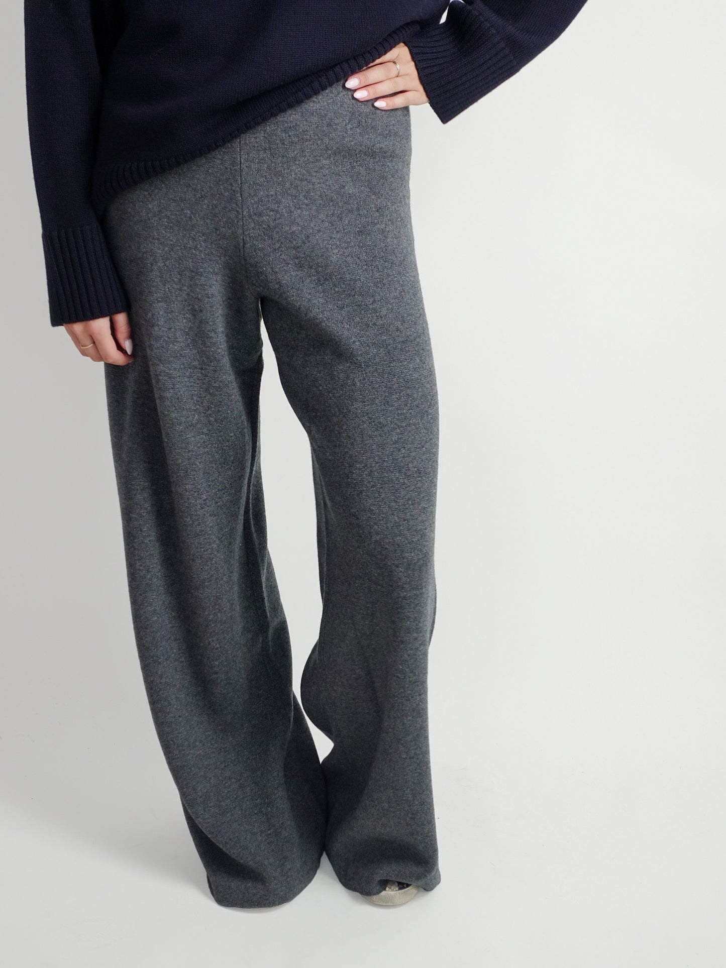 PANTS WOOL CASHMERE GREY
