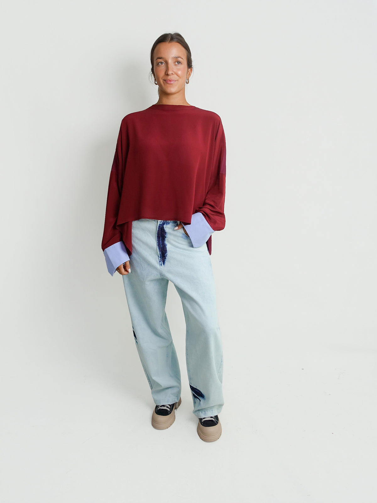 GIGI TYE-DYE PANT BLUE DENIM