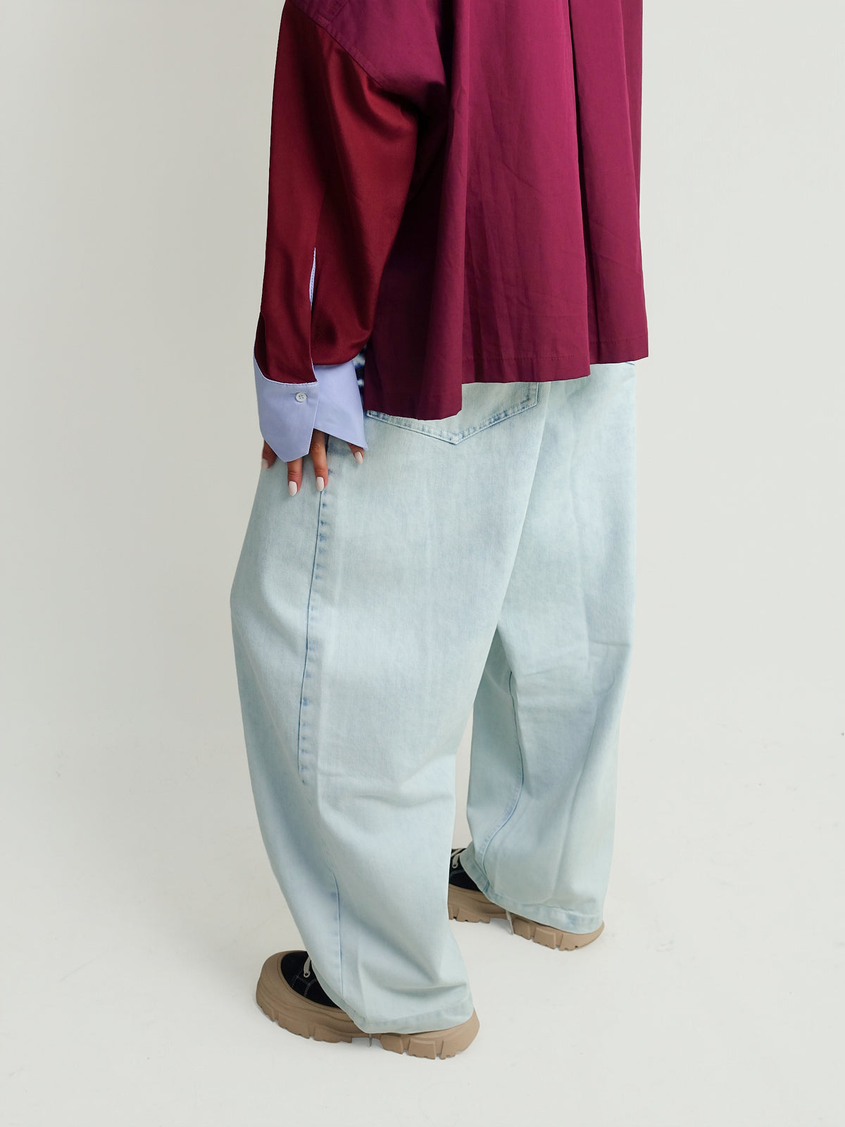 GIGI TYE-DYE PANT BLUE DENIM