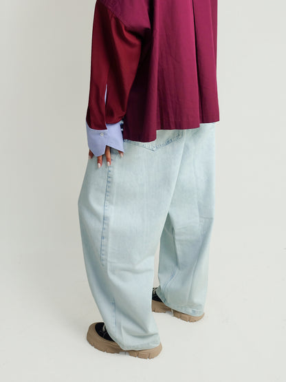 GIGI TYE-DYE PANT BLUE DENIM