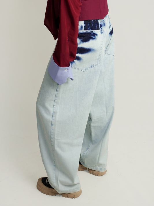 GIGI TYE-DYE PANT BLUE DENIM