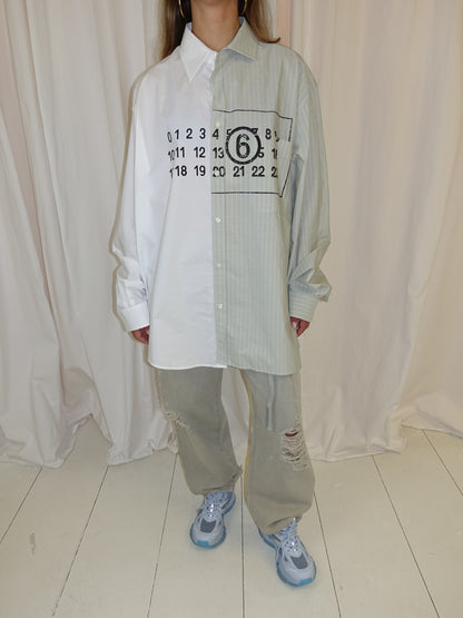 LONG-SLEEVED SHIRT WHITE/IGUANA