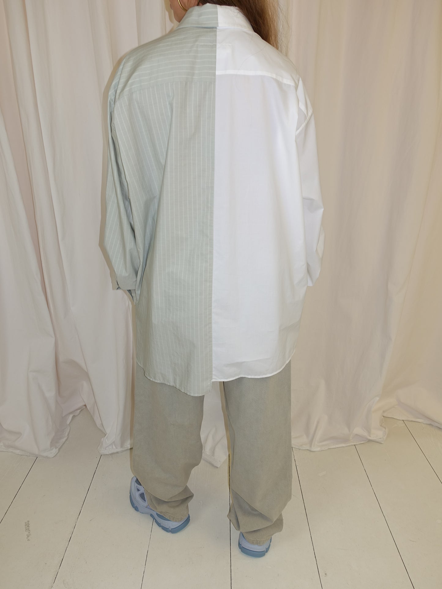 LONG-SLEEVED SHIRT WHITE/IGUANA