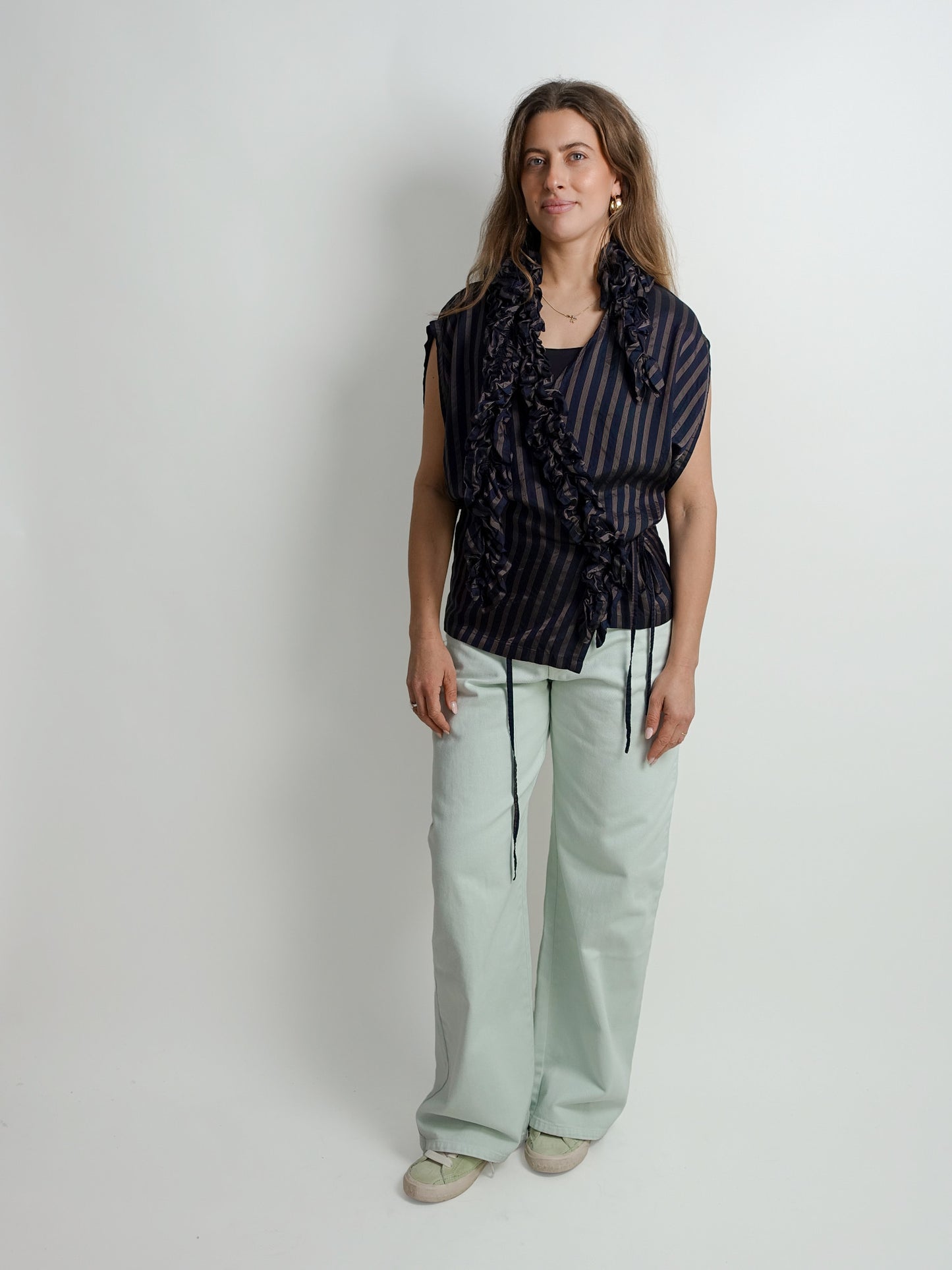 CLEMATIS BIS WW SHIRT NAVY