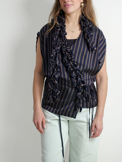 CLEMATIS BIS WW SHIRT NAVY