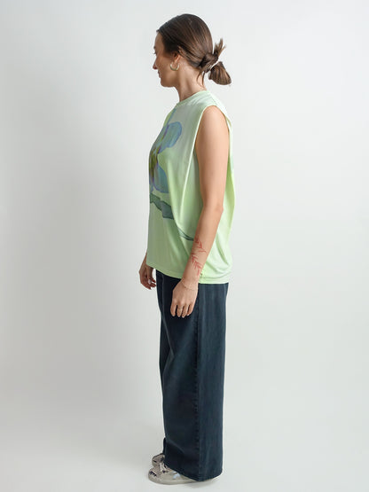 TABANSIR SLEEVELESS JERSEY TOP CITRINE OPHELIA