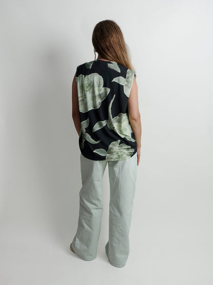TABANSIR SLEEVELESS JERSEY TOP INK IPOMOEA EXTRA LARGE