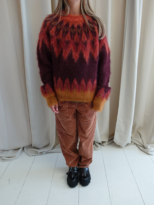 NATANIA PULLOVER BURGUNDY