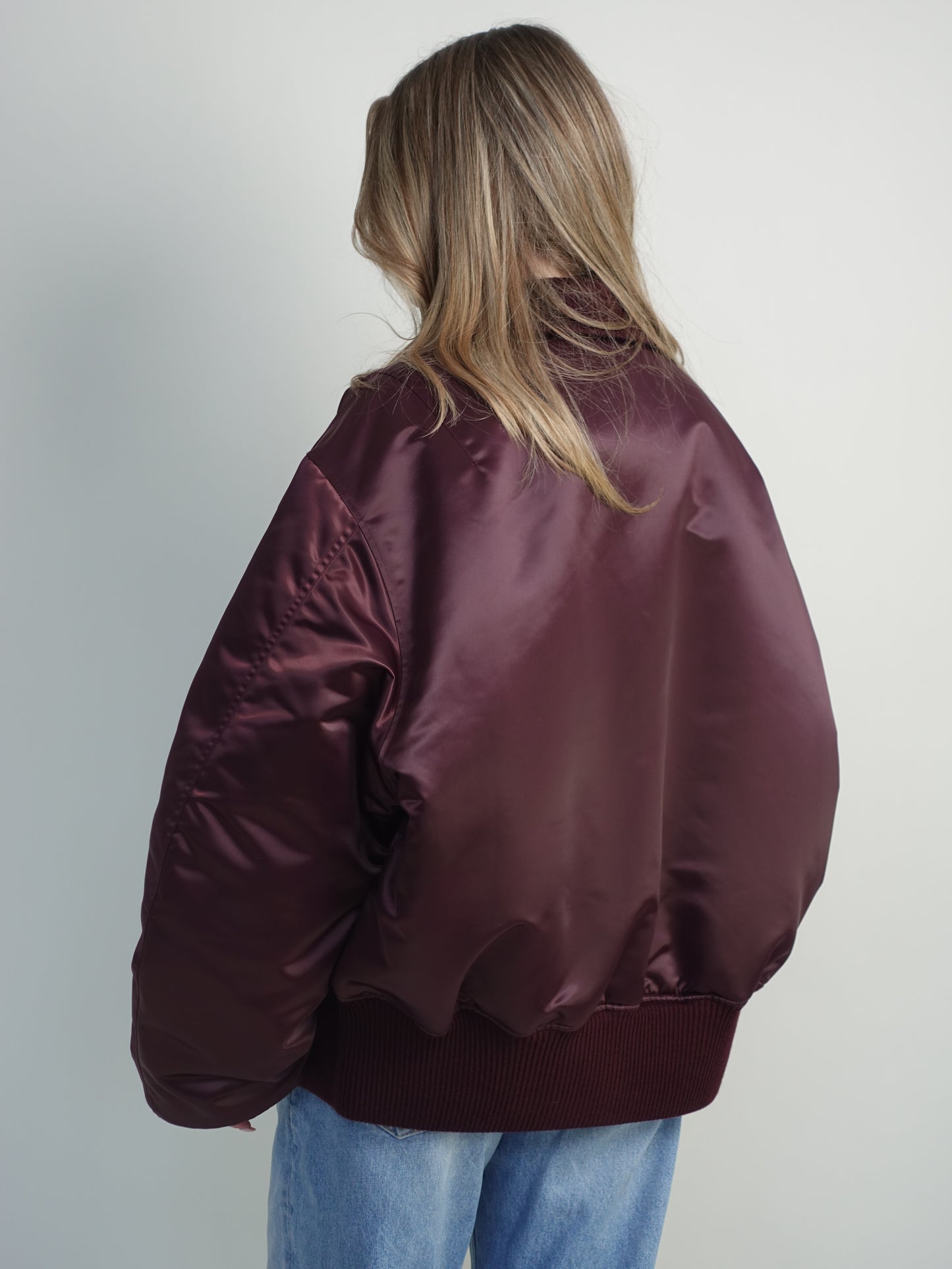 BOMBER JACKET BURGUNDY