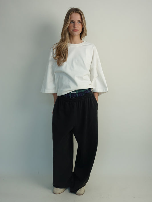 SWEATPANT BLACK/GREEN