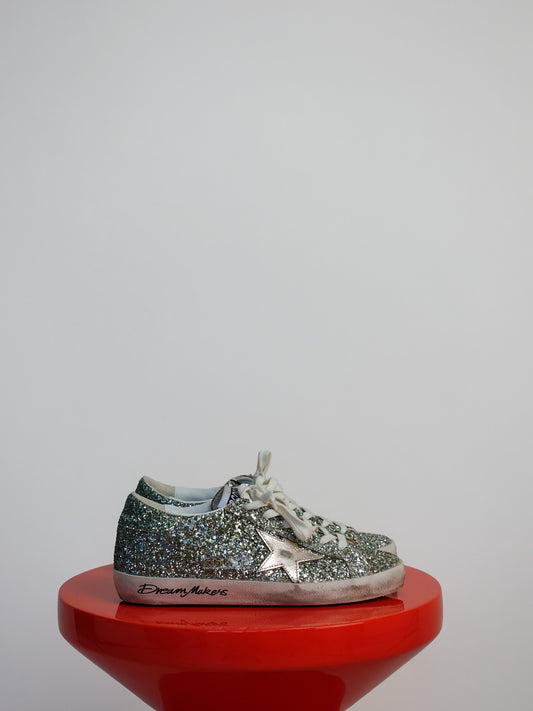 SUPER STAR GLITTER PLATINUM/GREEN