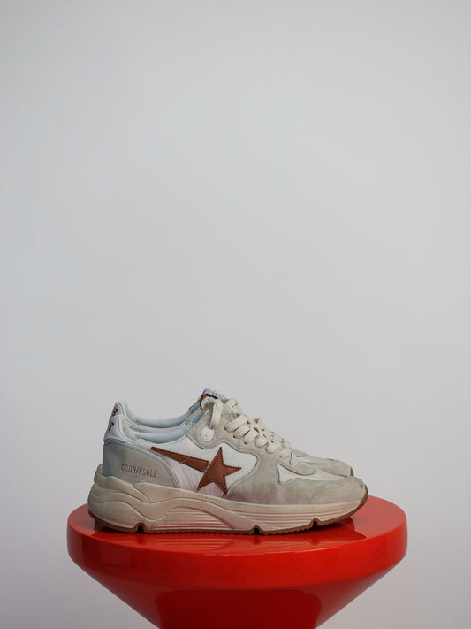 RUNNING SOLE WHITE/BEIGE/BROWN