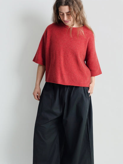 YAK TEE RED CURRANT