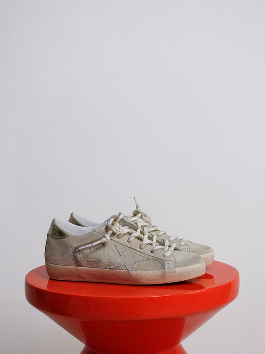 SUPER STAR SUEDE BEIGE/PLATINUM