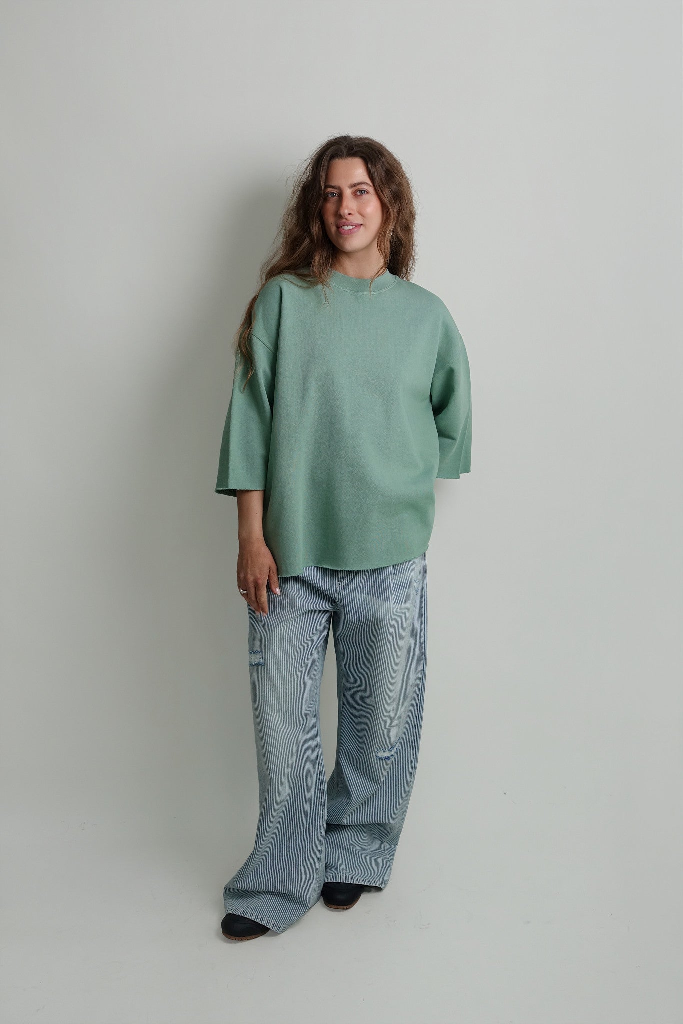 TONY SWEATER TEE SAGE GREEN