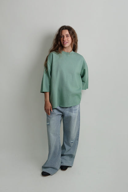 TONY SWEATER TEE SAGE GREEN