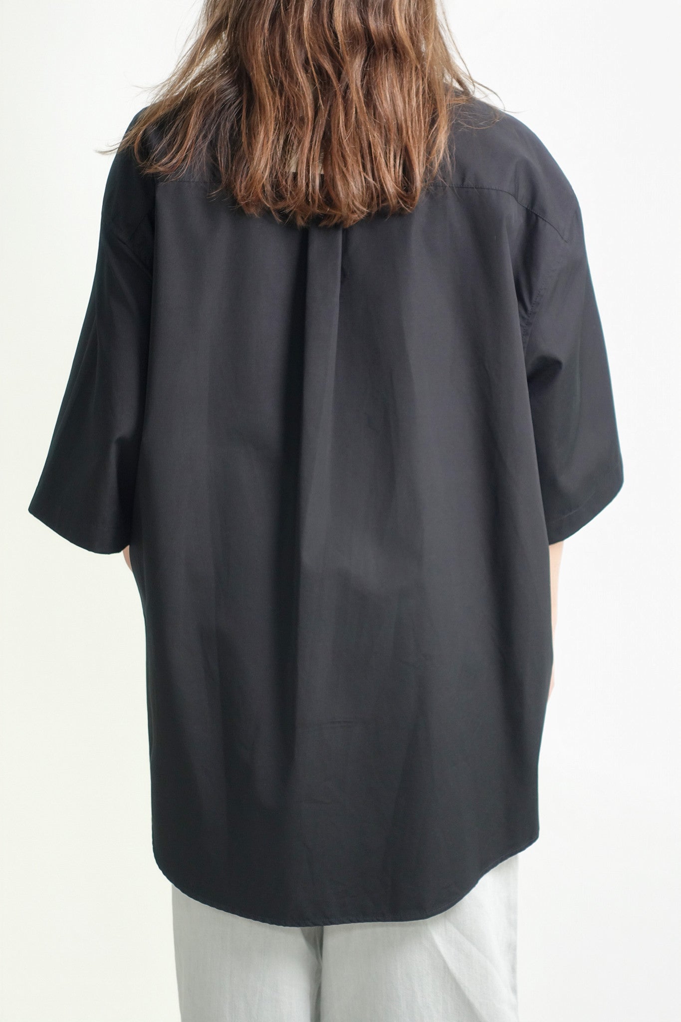 OVERSIZED SHORT SLEEVE SHIRT BLACK