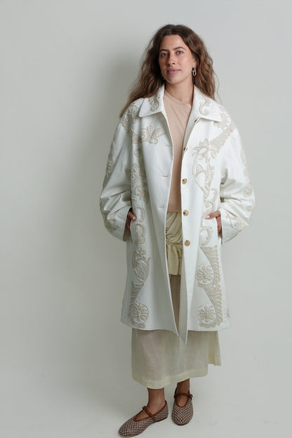 RONDERO EMB 3399 WWCOAT OFF WHITE