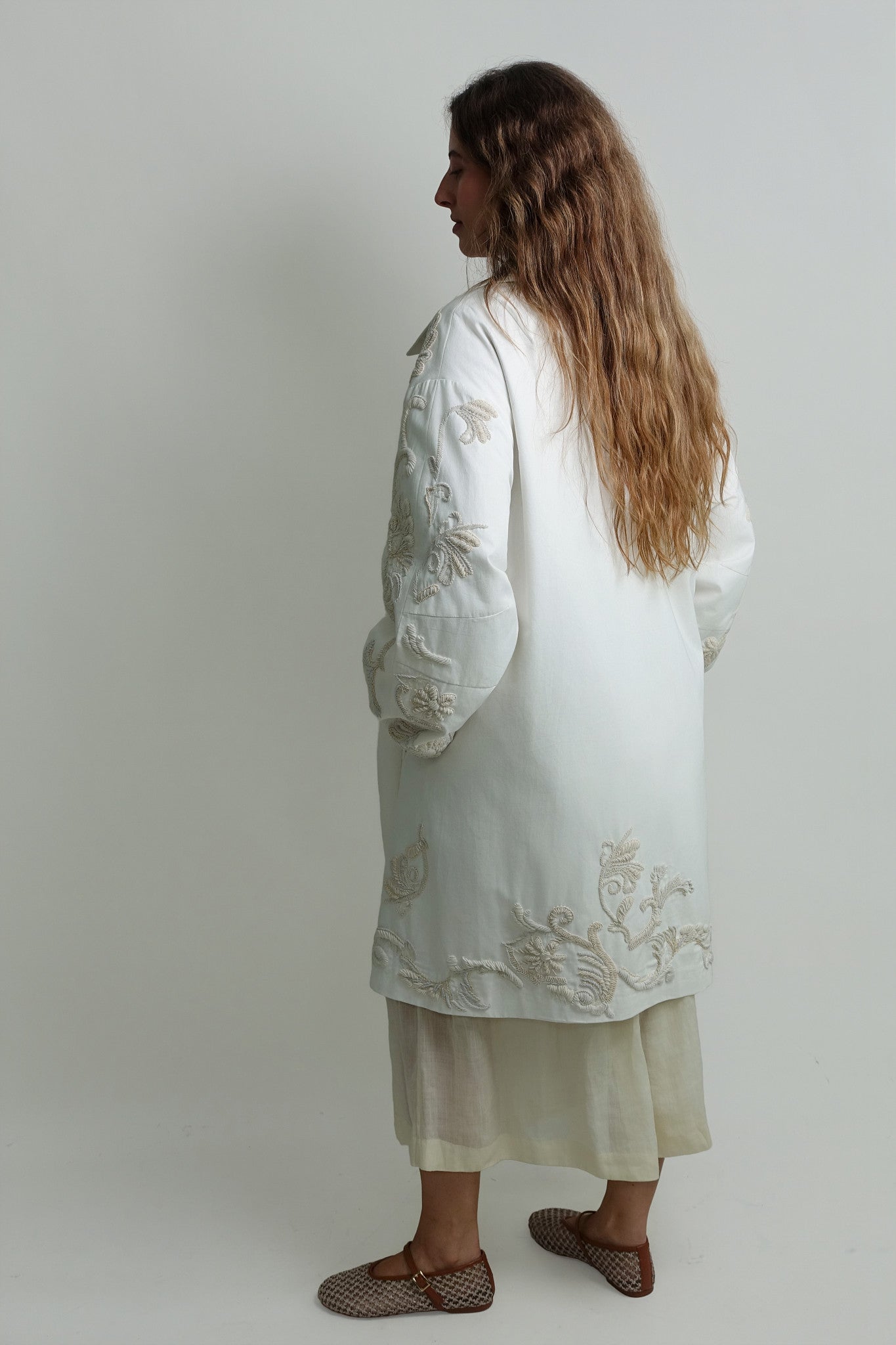 RONDERO EMB 3399 WWCOAT OFF WHITE