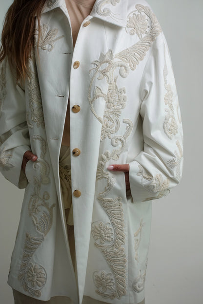 RONDERO EMB 3399 WWCOAT OFF WHITE