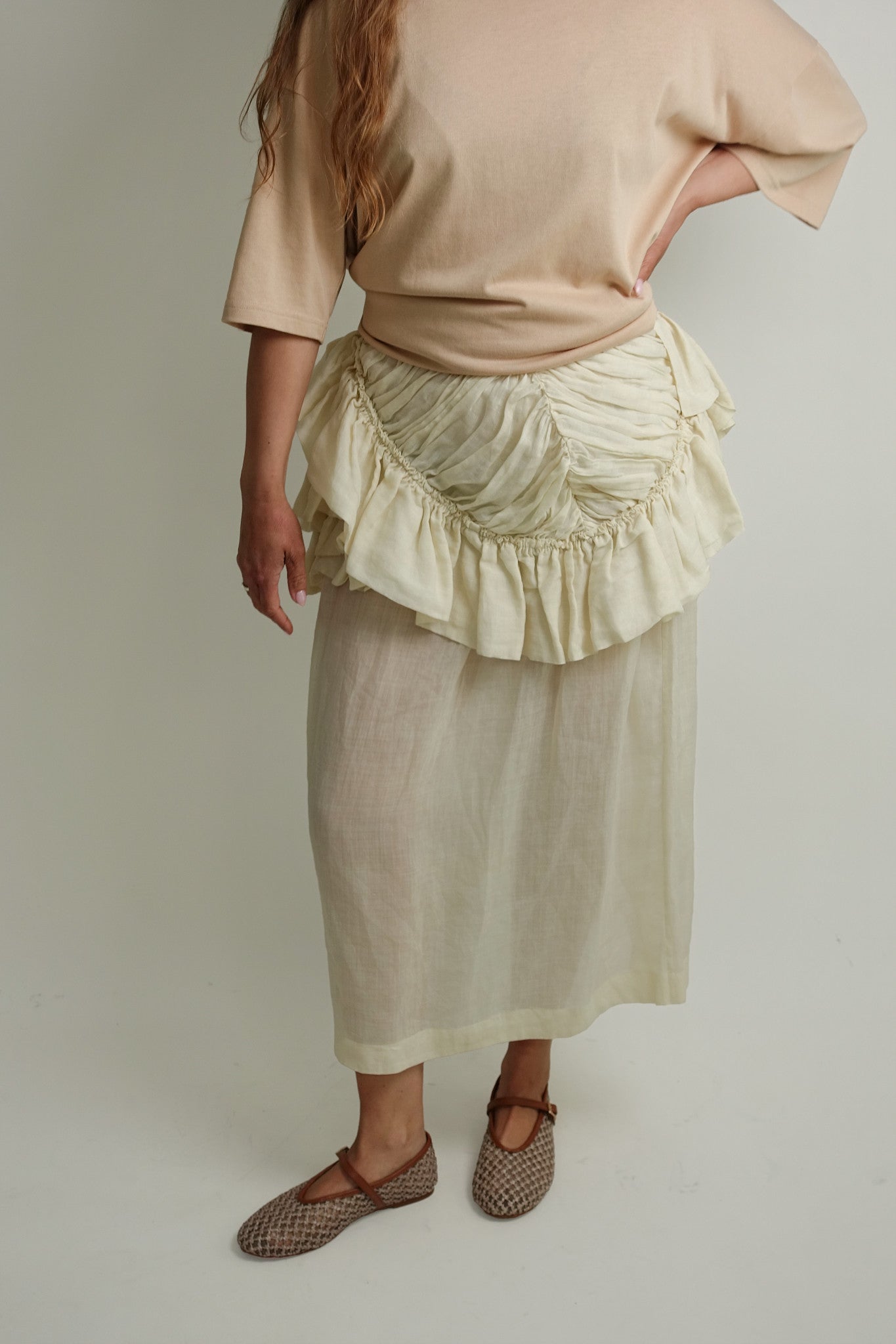 SHELBY 3112 W.W.SKIRT IVORY
