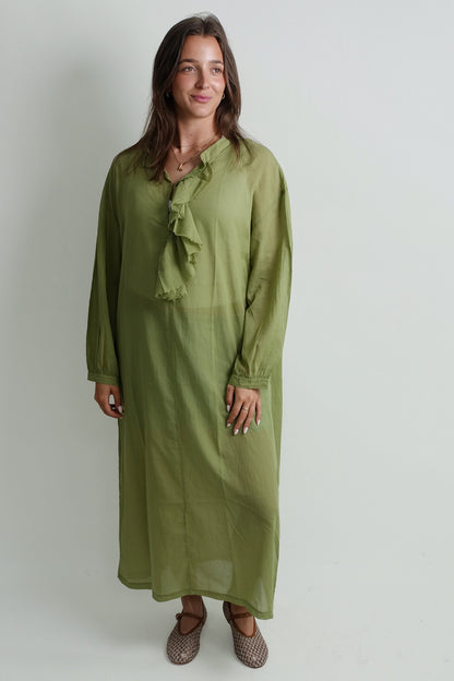 DRESS OLIVE GREEN