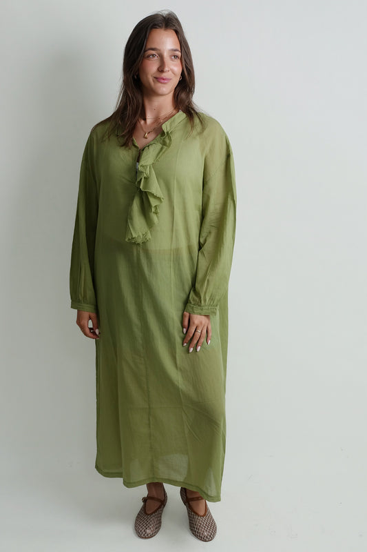 DRESS OLIVE GREEN