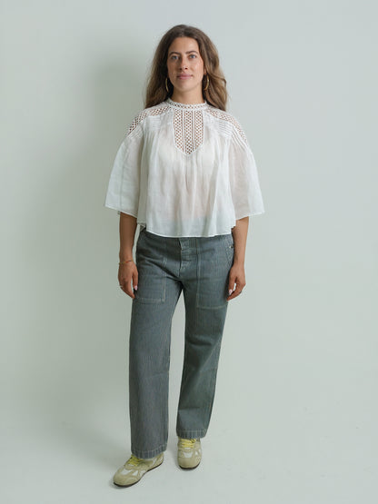 ERMINA BLUE/WHITE