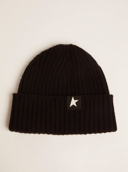 STAR/ BEANIE DAMIAN/ WO/ LOW TURN/LATERAL SMALL STAR BLACK