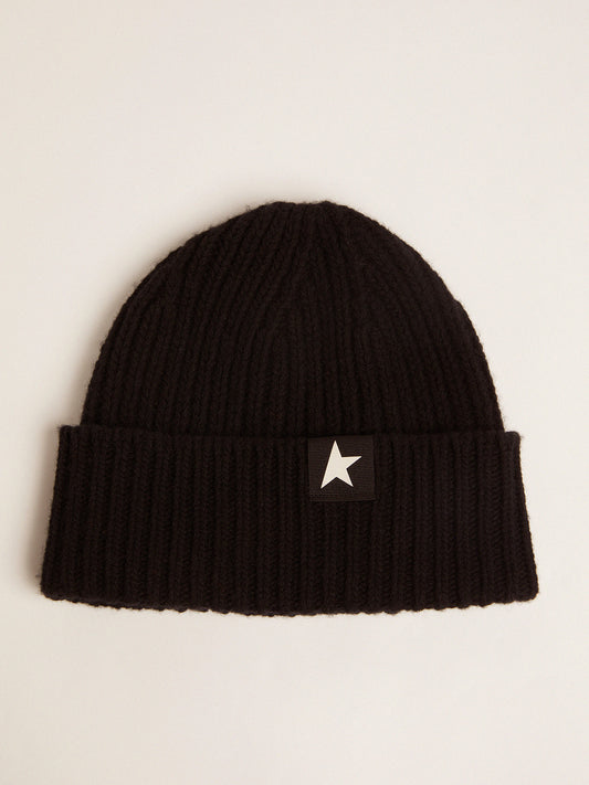 STAR/ BEANIE DAMIAN/ WO/ LOW TURN/LATERAL SMALL STAR BLACK