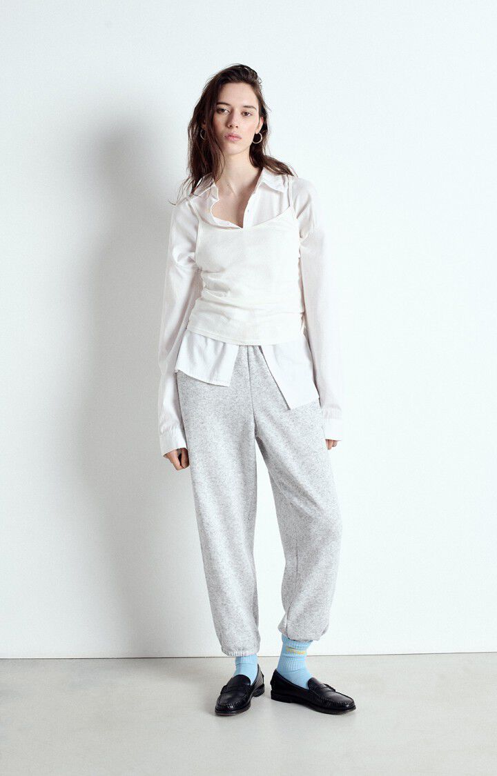 EVONA TROUSER GRIS CLAIR CHINE
