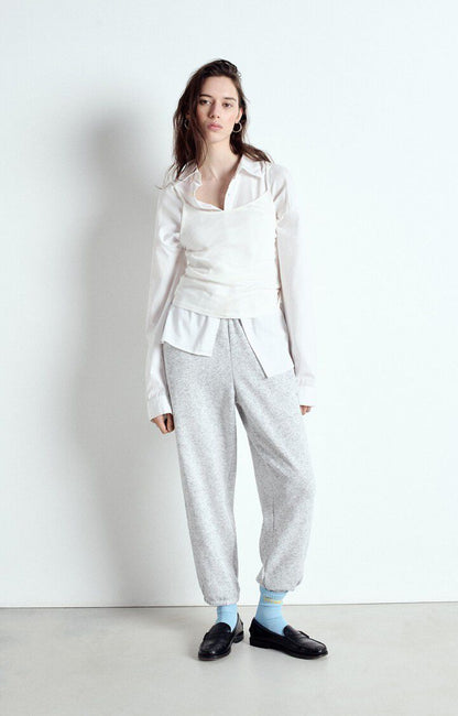 EVONA TROUSER GRIS CLAIR CHINE