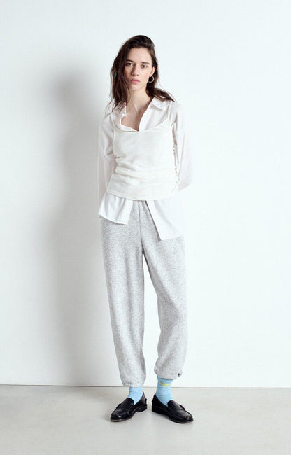 EVONA TROUSER GRIS CLAIR CHINE