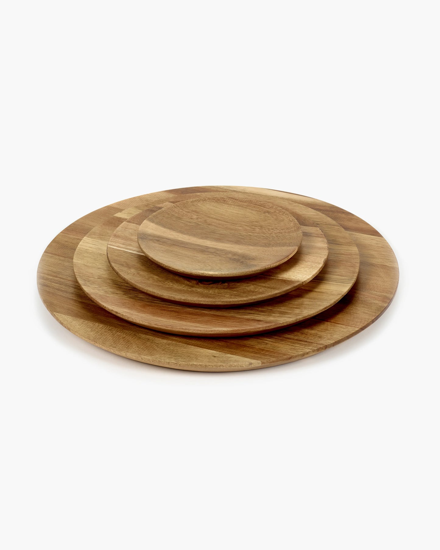 WOODEN PLATE L DUNES BROWN