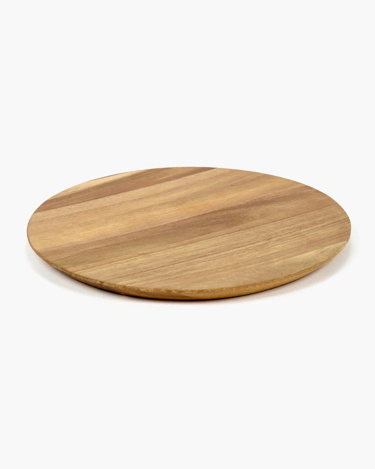 WOODEN PLATE XL DUNES BROWN