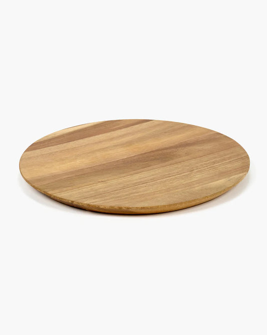 WOODEN PLATE XL DUNES BROWN