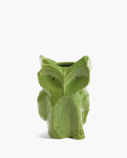 OWL VASE S GREEN AFTER MIDNIGHT